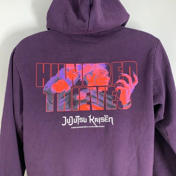 Jujuts Kaisen‎ 100 Thieves Adults Sukana Pullover Cotton Hoodie Size S - Picture 3 of 14